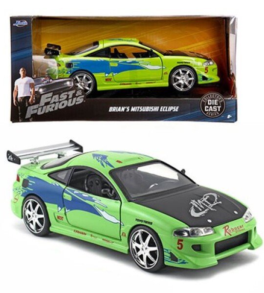 MODELO ESCALA 1/24 Fast and the Furious Brian's Mitsubishi Eclipse