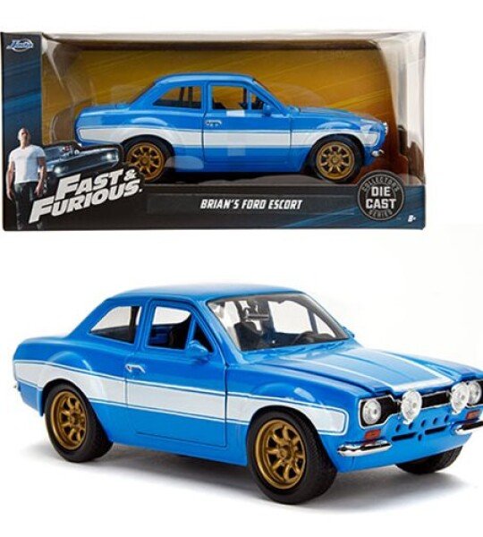 MODELO ESCALA 1/24 Fast and the Furious Brian's Ford Escort RS2000 MK1