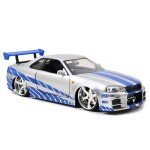 MODELO ESCALA 1/24  Brian’s 2002 Nissan Skyline GT-R34 – Fast & Furious -RAPIDO Y FURIOSO