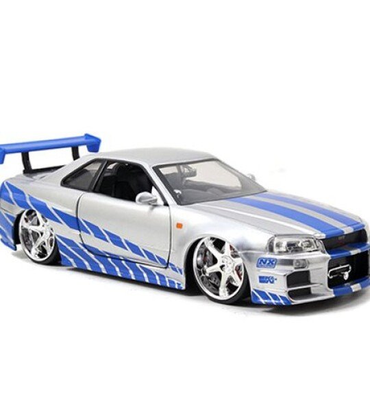 MODELO ESCALA 1/24  Brian’s 2002 Nissan Skyline GT-R34 – Fast & Furious -RAPIDO Y FURIOSO