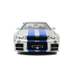MODELO ESCALA 1/24  Brian’s 2002 Nissan Skyline GT-R34 – Fast & Furious -RAPIDO Y FURIOSO