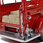 MODELO ESCALA 1/24 1935 Mack Type 75BX Fire Engine Truck Red with Accessories Diecast Model - CAMION BOMBERO