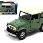 MODELO ESCALA 1:24 Toyota FJ40 (VERDE CON TECHO BLANCO) – Platinum Collection