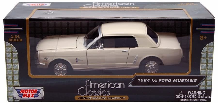 MODELO ESCALA 1/24 1964 1/2 Ford Mustang (White) - Timeless Legends