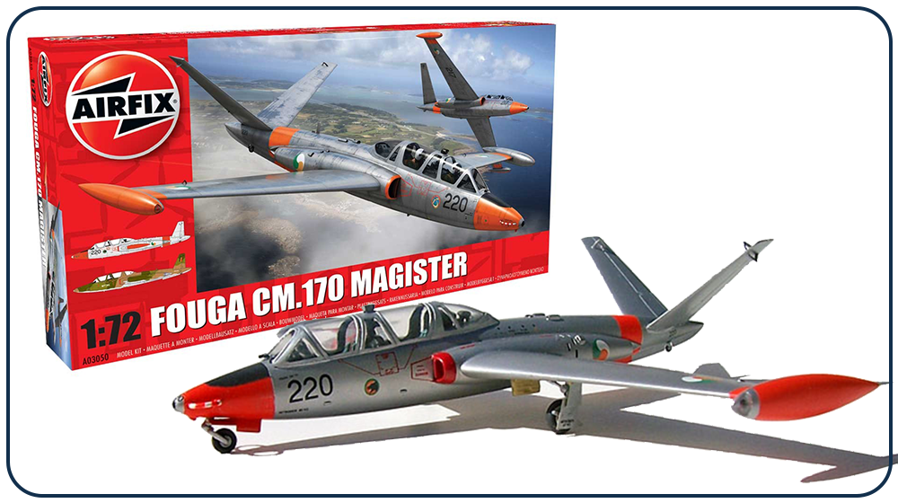 MODELO FOUGA MAGISTER ESCALA 1/72 CM 170