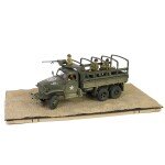 CAMION ESCALA 1/32 GMC CCKW 353 A1, sheet metal closed cab，U.S. 1st Infantry Division, LST Ship ramp Weymouth May - FORCES