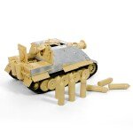 TANQUE ESCALA 3Sturmmorserwagen 606/4 Mit 38cm RW 61 L/3.5 "Sturmtiger"  CON FIGURAS MET DE ADOLF HITLER Y ROMMEL FORCES