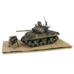 TANQUE ESCALA 1/32 Sherman M4A3 (76), VVSS "Black Panthers", 761st Tank Battalion, Task Force Rhine, Germany 1945 FORCES
