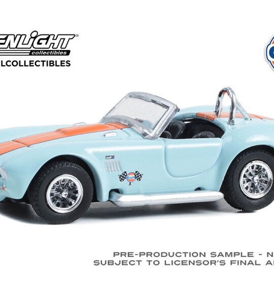 Greenlight 1:64 Gulf Oil Special Edition Series 1- 1965 Shelby Cobra 427 S/C Solid Pack