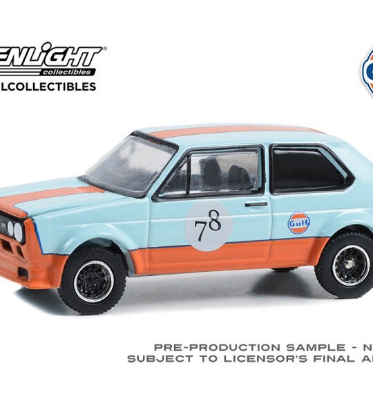 Greenlight 1:64 Gulf Oil Special Edition Series 1- 1974 Volkswagen Golf GTI Widebody #78 Solid Pack