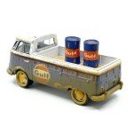 Johnny Lightning 1:64 1965 Volkswagen Type 2 Transporter GULF With 2 GULF Barrels Limited 4,800 Pieces – Mijo Exclusives MICROBUS