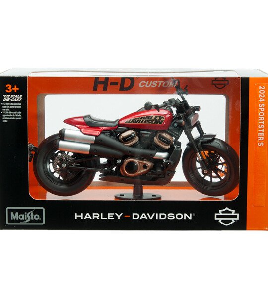 Maisto 1:12 2024 Harley-Davidson Sportster S – Red – H-D Custom