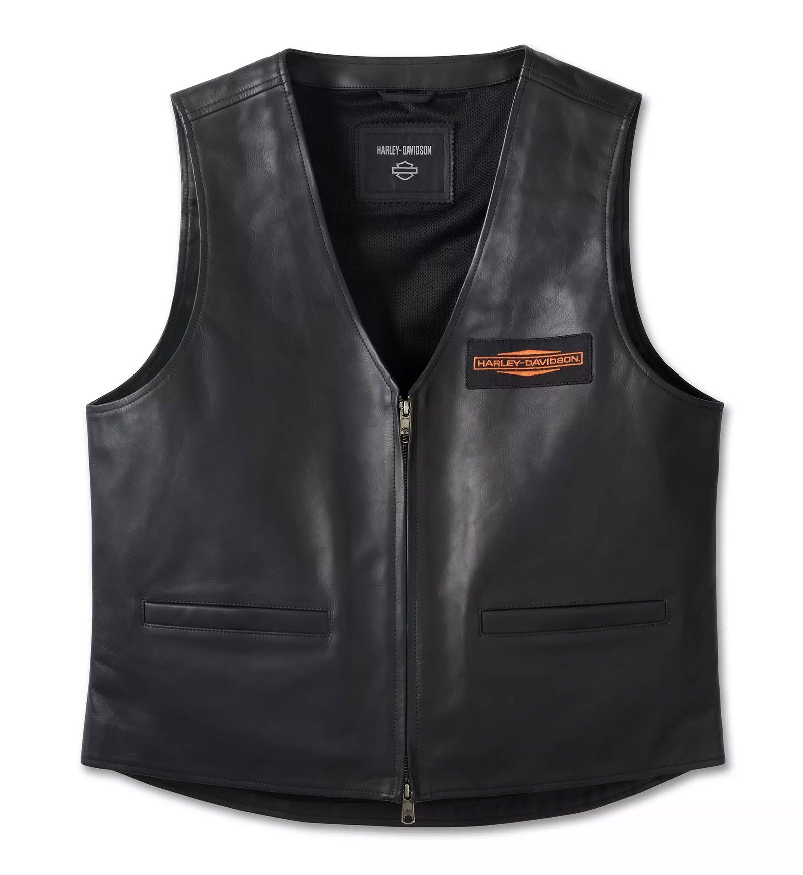 Harley-Davidson Leather Vest City Limits black - chaleco de cuero legitimo