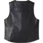 Harley-Davidson Leather Vest City Limits black - chaleco de cuero legitimo