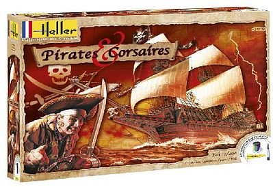 VELERO PARA ARMAR A ESCALA 1/200 DE PIRATAS Y CORSARIOS DE HELLER FRANCIA