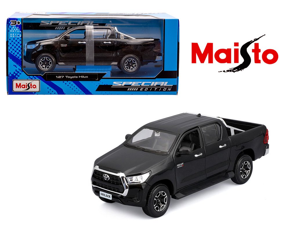 Maisto 1:27 Toyota Hilux – Black – Special Edition PICKUP