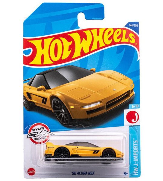 Hot Wheels 1:64 Basico Acura NSX 1990 – Yellow