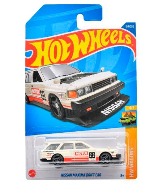 Hot Wheels 1:64 Basico Nissan Maxima Wagon Drift – White
