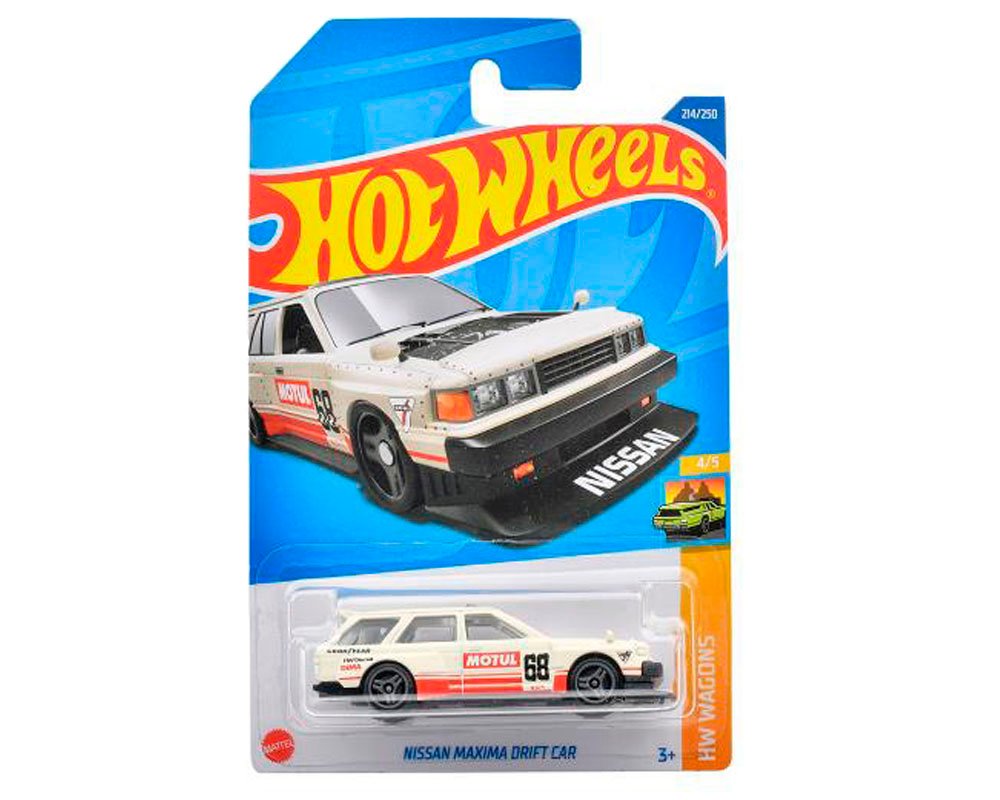 Hot Wheels 1:64 Basico Nissan Maxima Wagon Drift – White