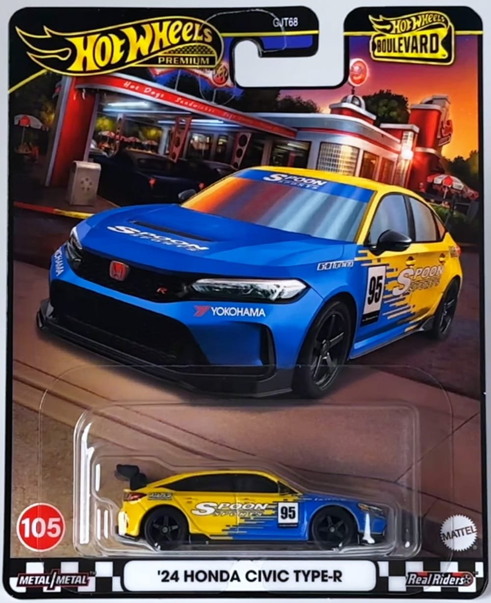 MODELO ESCALA 1/64 HOT WHEELS BOULEVARD  Civic Type R