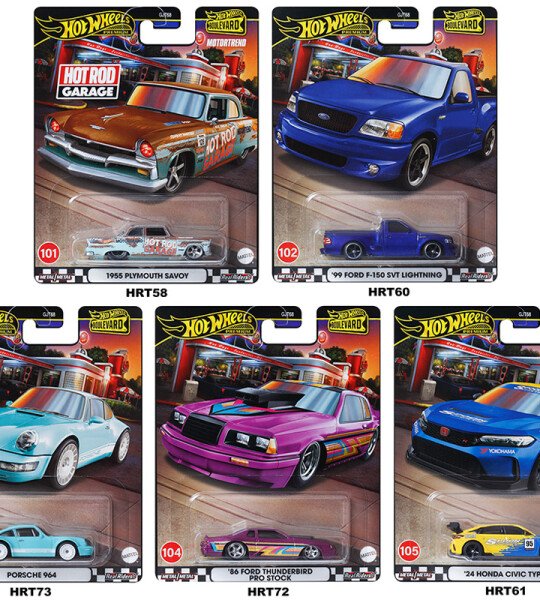 Hot Wheels 1:64 Boulevard 2024 W Assortment - PRECIOS ESPECIALES - $75 cash set completo