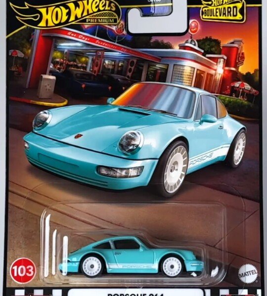 MODELO A ESCALA 1/64 HOT WHEELS BOULEVARD  Porsche 964