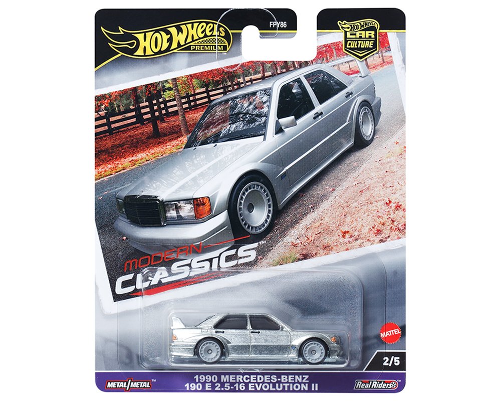 Hot Wheels 1:64 Car Culture 2024 E – 1990 Mercedes-Benz 190 E 2.5-16 Evolution II – Modern Classics