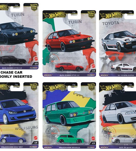 Hot Wheels 1:64 Car Culture 2024 A Case World Tour - PRECIO ESPECIAL AL COMPRAR EL SET DE 5