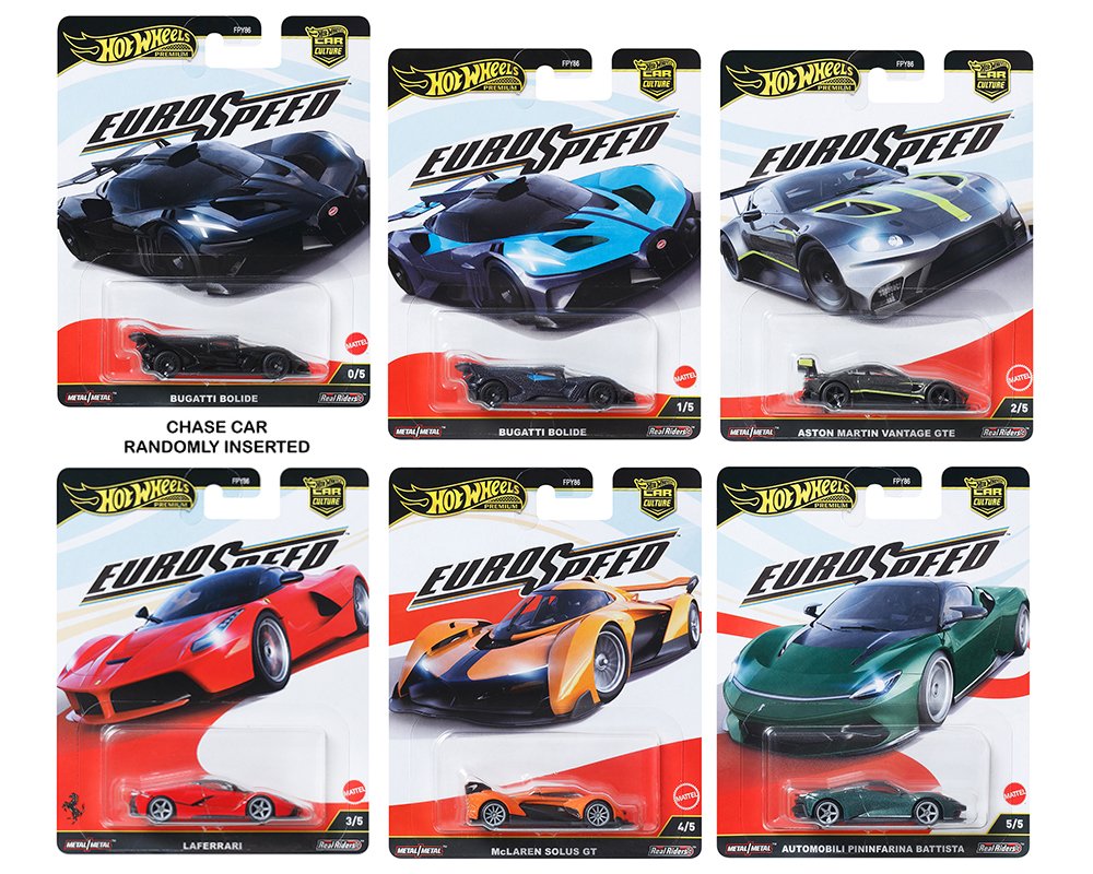 Hot Wheels 1:64 Car Culture 2025 L Case – HW Euro Speed $17 C/U EN ADELANTE