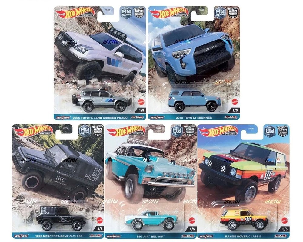 MODELOS Hot Wheels 1:64 Car Culture 2023 F Case Off Road Assortment - TODO TERRENO desde $12 en adelante