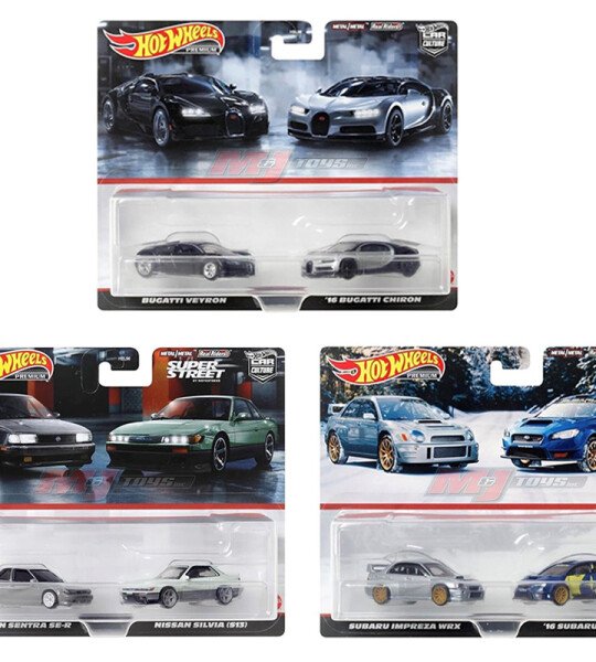 Hot Wheels 1:64 Premium Car Culture 2-Pack K Case - set de 2 autos en blister