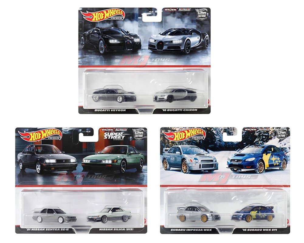 Hot Wheels 1:64 Premium Car Culture 2-Pack K Case - set de 2 autos en blister