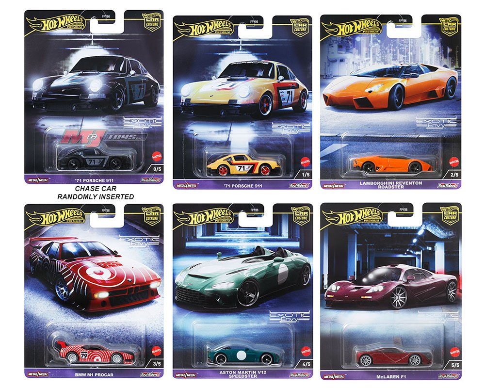 Hot Wheels 1:64 Car Culture 2024 G Case Exotic Envy desde $12 en adelante - precios especiales