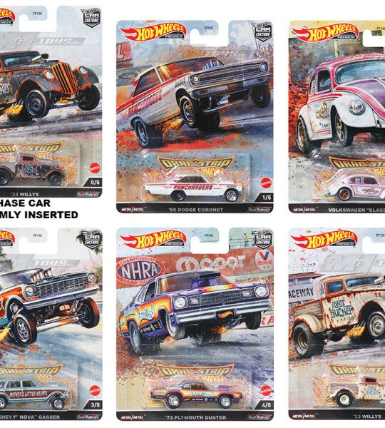 MODELO ESCALA 1:64 Car Cultures 2022 R Case Drag Strip HOT WHEELS