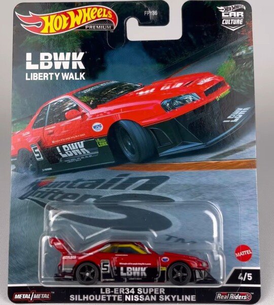 MODELO ESCALA 1/64 HOT WHEELS Mountain Drifters LB-ER34 Super Silhouette SKYLINE Super Silhouette PRECIOS ESPECIALES