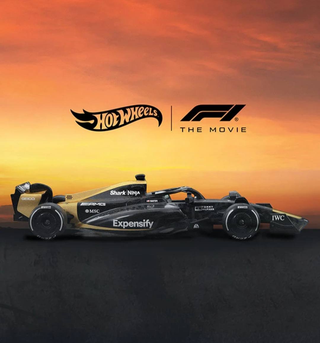 MODELO ESCALA 1/64 HOT WHEELS F1 THE MOVIE (LA PELICULA) DE BRAD PITT - APXGP