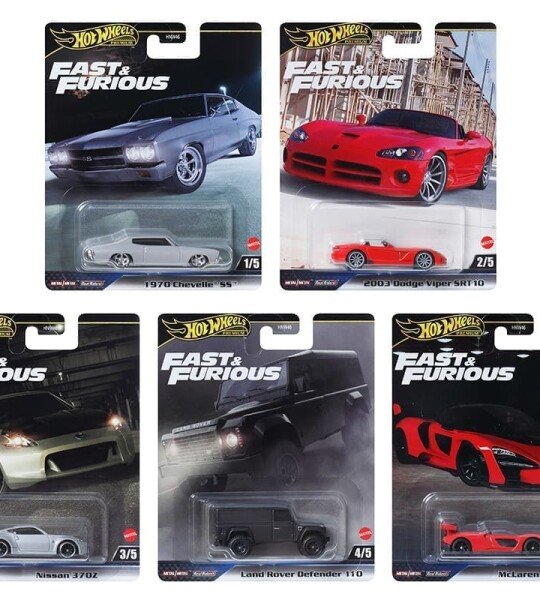 Hot Wheels 1:64 Fast & Furious Premium 2024 J Assortment - precios especiales - rapido y furioso $12 cash en adelante