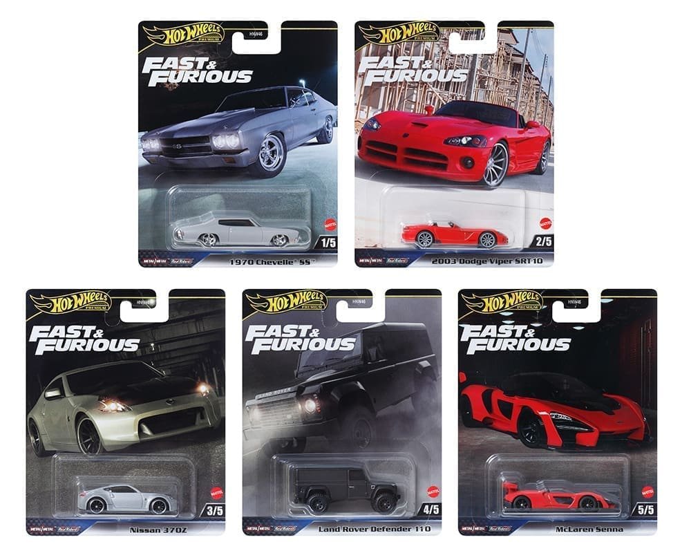 Hot Wheels 1:64 Fast & Furious Premium 2024 J Assortment - precios especiales - rapido y furioso $12 cash en adelante