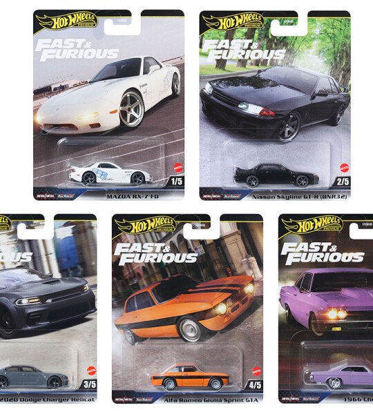 Hot Wheels 1:64 Fast & Furious Premium 2025 K Assortment $17 C/U