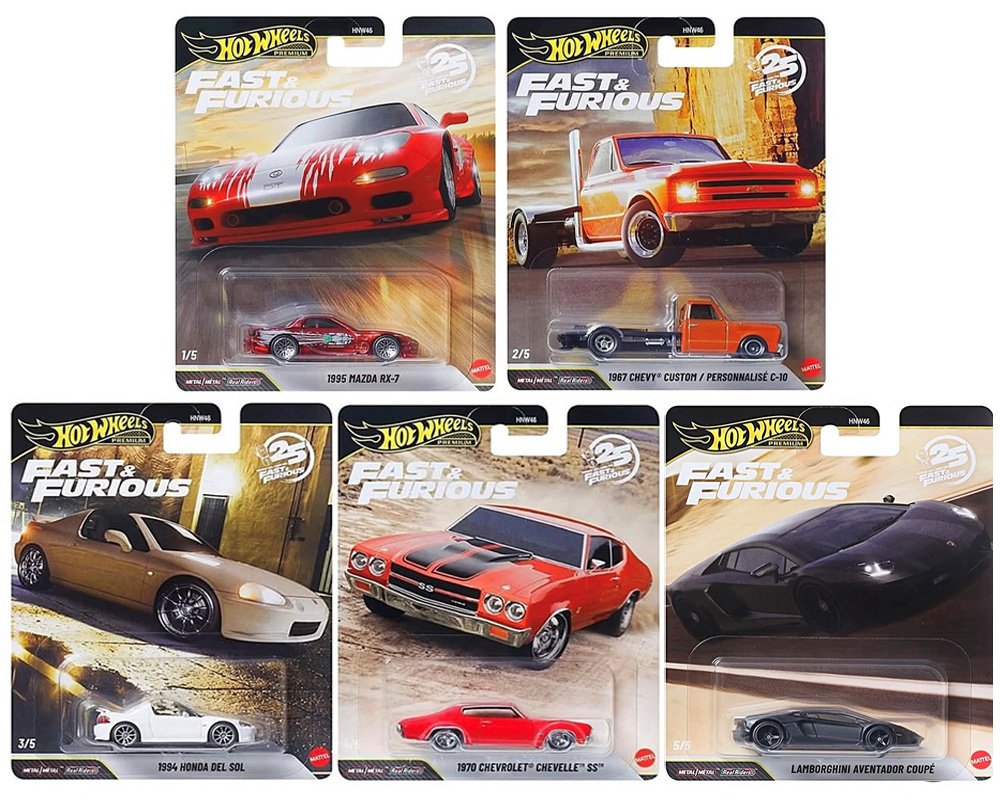 Hot Wheels 1:64 Fast & Furious 25Th Anniversary Premium 2026 P Assortment