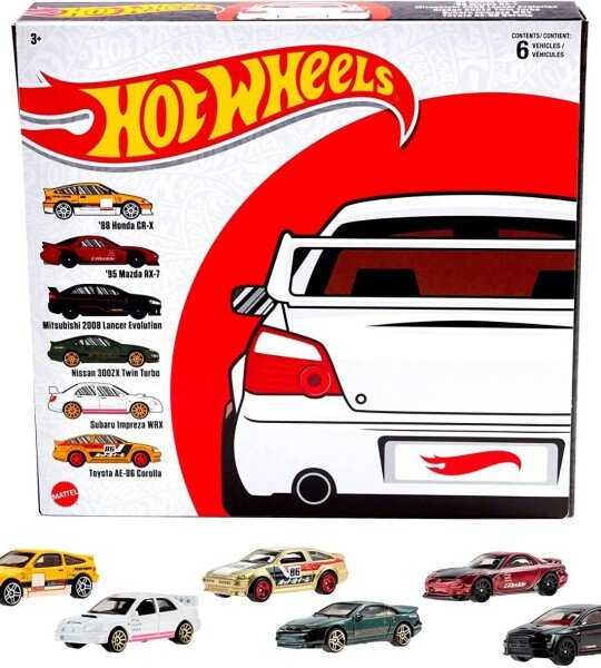 MODELOS A ESCALA 1:64 Japanese Culture Theme MultiPack set :  Honda - RX7 - Lancer - wrx - 300zx - AE86 - $30 CASH
