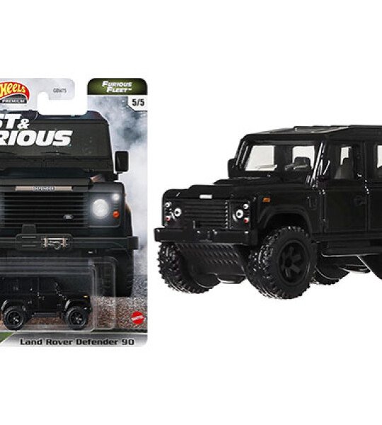 MODELO ESCALA 1/64 Hot Wheels Retro Entertainment – F & F Fast Icons Land Rover Defender 90 Black