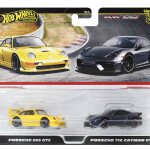Hot Wheels 1:64 Car Culture Premium 2 pack Set Porsche 993 GT2 & Porsche 718 Cayman GT4