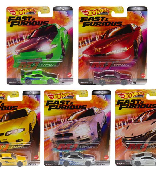 MODELO ESCALA 1:64 Hot Wheels 1:64 Retro Entertainment L Case 2022 FAST AND FURIOUS -