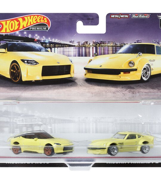 Hot Wheels 1:64 Car Culture 2 Pack Nissan Z Proto & Nissan Fairlady Z - 2 PREMIUM CARS en blister