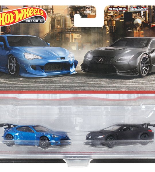 Hot Wheels 1:64 Car Culture 2-Pack Pandem Subaru BRZ & Lexus RCF GT3 - 2 cars PREMIUM EN BLISTER