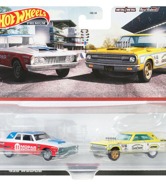 Hot Wheels 1:64 Car Culture 2-pack 63 Plymouth Belverdere & 65 Dodge Coronet -2 PREMIUM CARS EN BLISTER