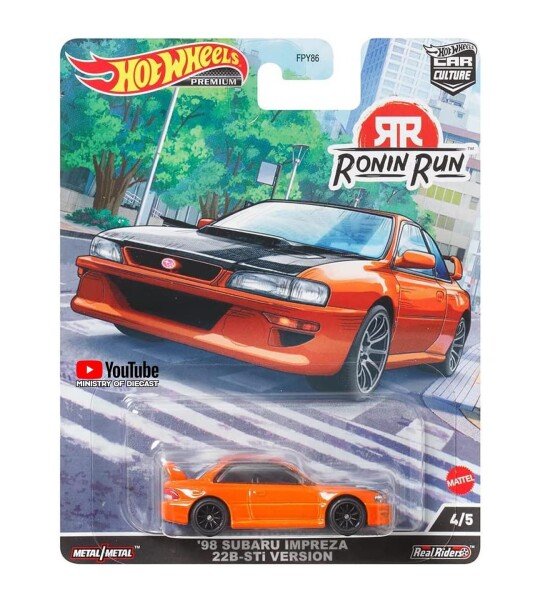 Hot Wheels 1:64 Car Culture 2022 P Case Ronin Run Subaru WRX STi – PRECIOS ESPECIALES