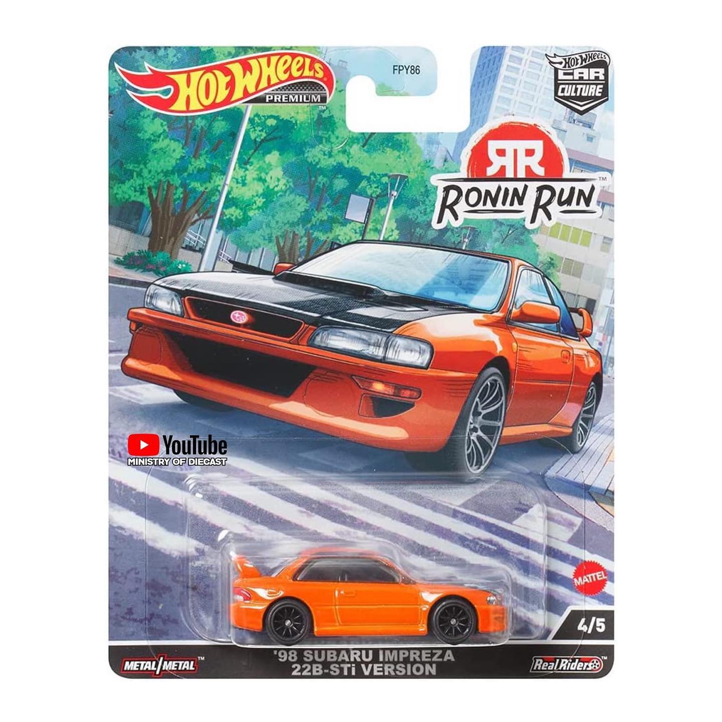 Hot Wheels 1:64 Car Culture 2022 P Case Ronin Run Subaru WRX STi – PRECIOS ESPECIALES