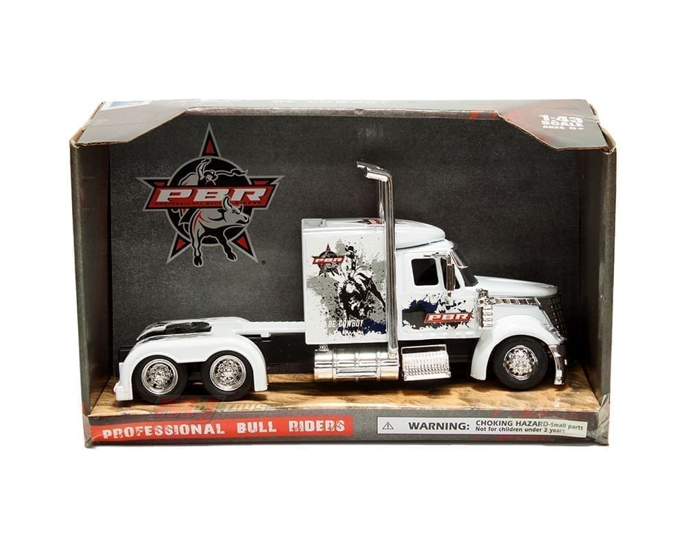 New Ray 1:43 International LoneStar Cab – Professional Bull Riders – White - CABEZAL